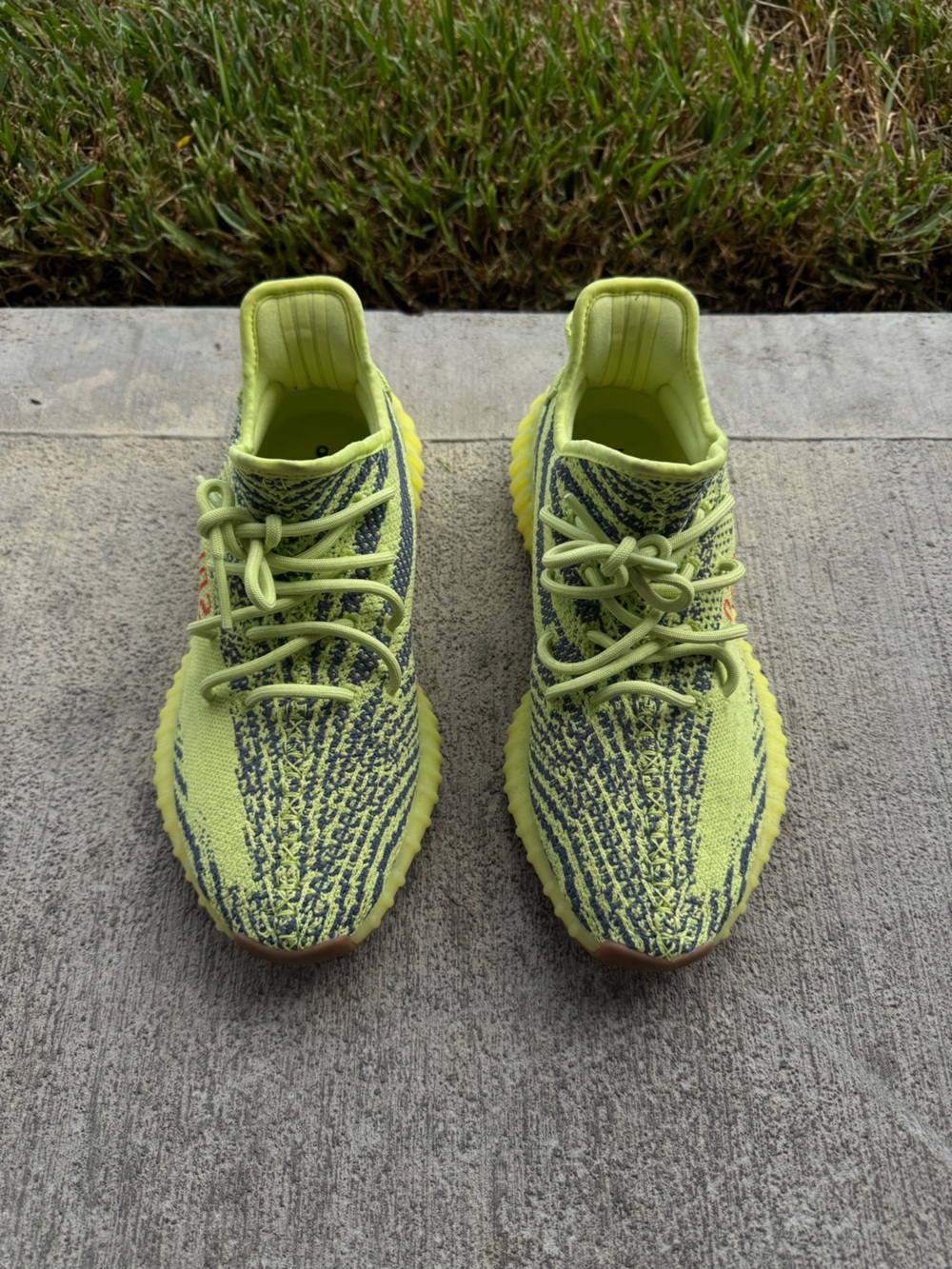 Frozen Yellow Yeezy Boost 350 V2. Size 8.5M 10W. 9/10 Condition. WORN 2X! No Box